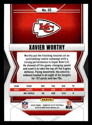 2025 Donruss Elite #35 Xavier Worthy - Football Card Single