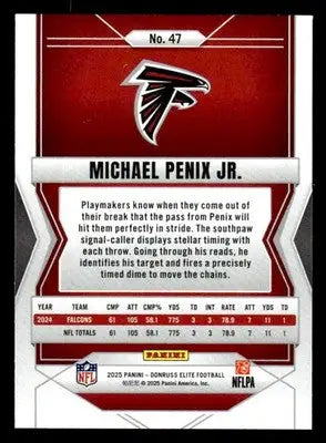 2025 Donruss Elite #47 Michael Penix Jr. - Football Card Single
