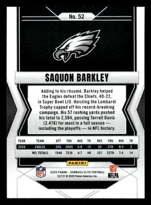 2025 Donruss Elite #52 Saquon Barkley Philadelphia Eagles - Football Card Single