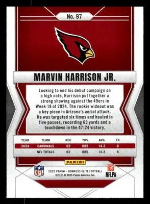 2025 Donruss Elite #97 Marvin Harrison Jr. - Football Card Single