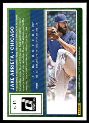 2025 Donruss Jake Arrieta #11 Baseball - Baseball Card Single