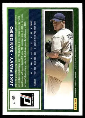 2025 Donruss Jake Peavy #49 Baseball - Baseball Card Single