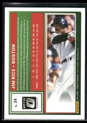 2025 Donruss Jim Rice #M-34 Optic Baseball - Baseball Card Single