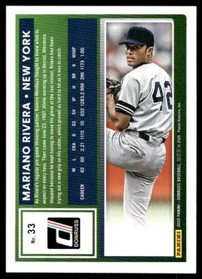 2025 Donruss Mariano Rivera #33 Baseball - Baseball Card Single