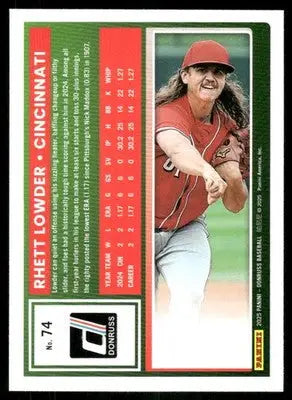 2025 Donruss Rhett Lowder #74 Baseball - Baseball Card Single