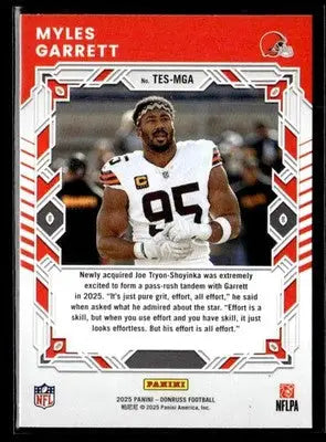 2025 Donruss #TES-MGA Myles Garrett Elite Series - Football Card Single