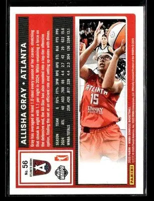 2025 Donruss WNBA Allisha Gray #56 Atlanta Dream - Basketball Card Single