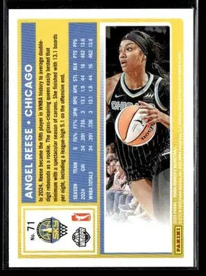 2025 Donruss WNBA Angel Reese #71 Chicago Sky - Basketball Card Single