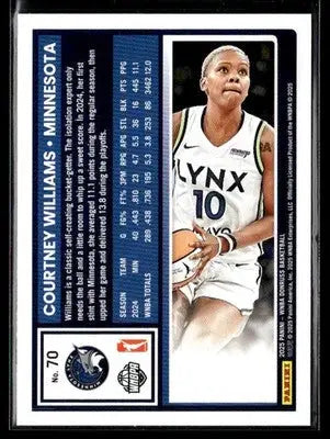 2025 Donruss WNBA Courtney Williams #70 Minnesota Lynx