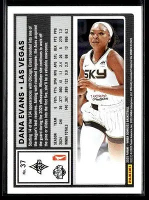 2025 Donruss WNBA Dana Evans #37 Holo Las Vegas Aces - Basketball Card Single