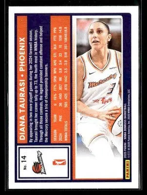 2025 Donruss WNBA Diana Taurasi #14 Phoenix Mercury - Basketball Card Single