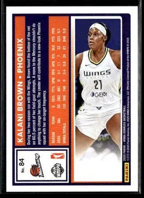 2025 Donruss WNBA Kalani Brown #84 Phoenix Mercury - Basketball Card Single