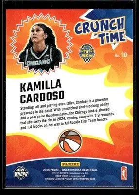 2025 Donruss WNBA Kamilla Cardoso #10 Chicago Sky - Basketball Card Single