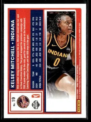 2025 Donruss WNBA Kelsey Mitchell #19 Indiana Fever - Basketball Card Single