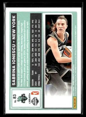 2025 Donruss WNBA Sabrina Ionescu #83 New York Liberty