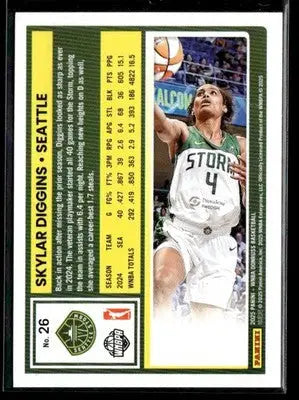 2025 Donruss WNBA Skylar Diggins #26 Seattle Storm - Basketball Card Single