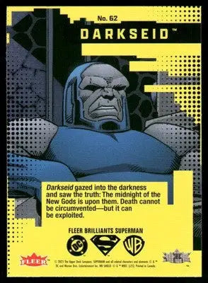 2025 Fleer Brilliants Superman Darkseid #62 - DC Card Single