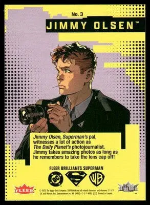 2025 Fleer Brilliants Superman Jimmy Olsen #3 - DC Card Single