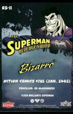 2025 Fleer Brilliants Superman Revenge Squad Bizarro #RS-11 - DC Card Single