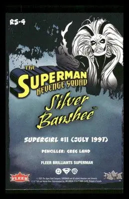 2025 Fleer Brilliants Superman Silver Banshee The Superman Revenge Squad #RS-4 - DC Card Single