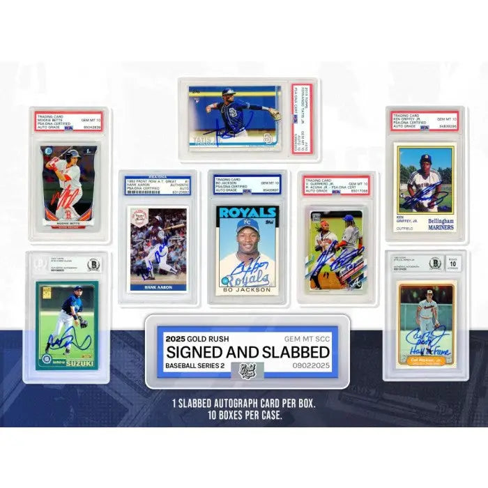 2025 Gold Rush Signed and Slabbed Baseball Series 2 Box
