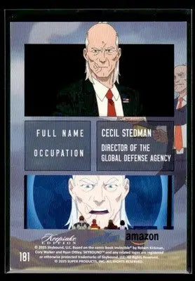 2025 Keepsake Invincible Season 1 Cecil Stedman #181 Silver - Other