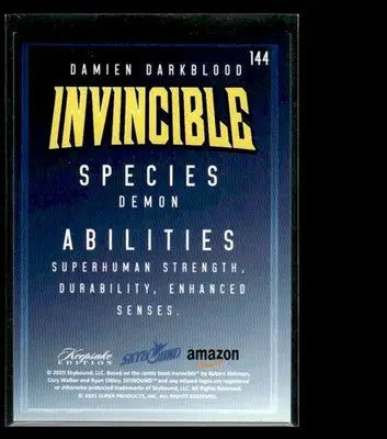 2025 Keepsake Invincible Season 1 Damien Darkblood #144 - Other