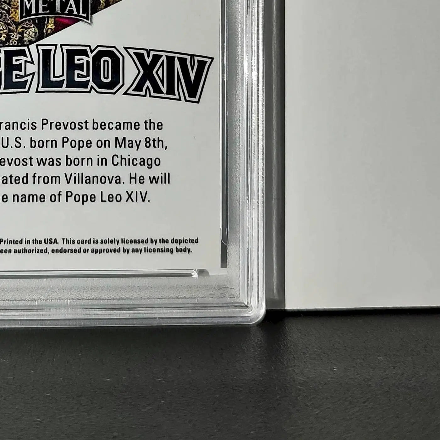 2025 Leaf Metal Pope Leo XIV 44/529 #1 Hot Dog Variant PSA 9 Mint - Other