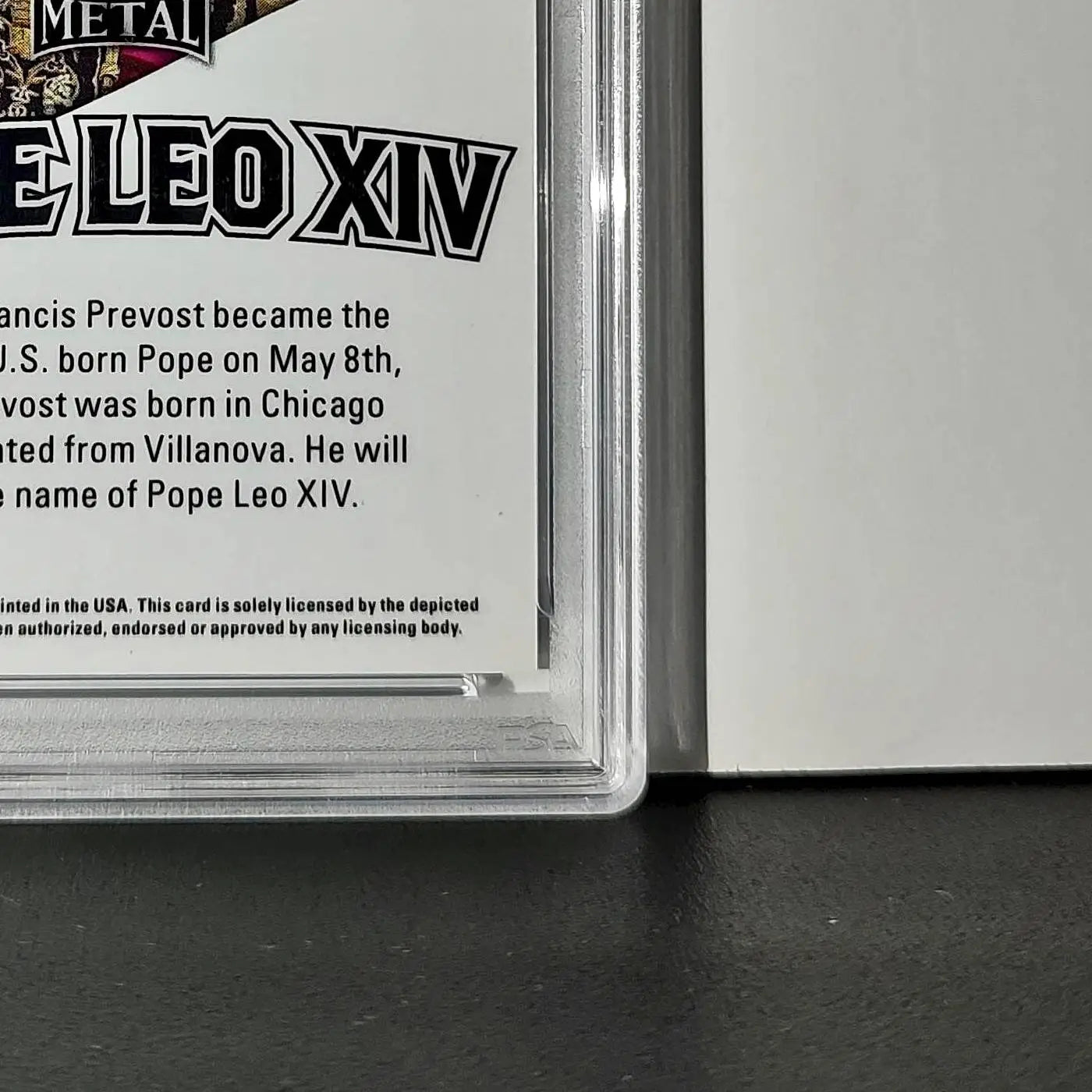 2025 Leaf Metal Pope Leo XIV 98/529 #1 Hot Dog Variant PSA 8 NM-Mint - Other