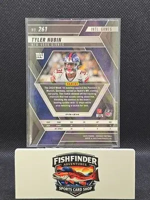 2025 Mosaic Tyler Nubin INTERNATIONAL GAMES GERMANY #261 NY Giants Silver Prizm - Football Card Single