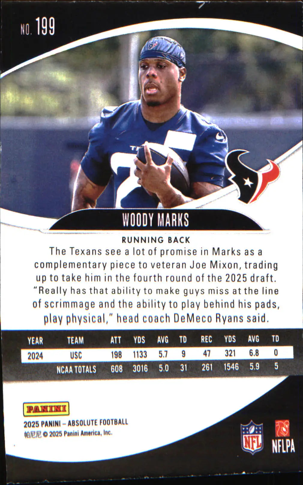 2025 Panini Absolute Countdown Calendar #199 Woody Marks