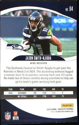 2025 Panini Absolute Retail #94 Jaxon Smith-Njigba - Football Card Single