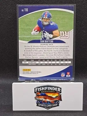 2025 Panini Absolute - Rookies Cam Skattebo #110 (RC) - Football Card Single