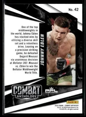 2025 Panini Combat Anthology Johnny Eblen #42 PFL - UFC/MMA Card Single