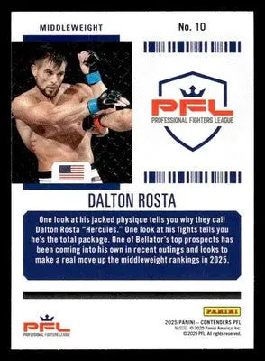 2025 Panini Contenders PFL #10 Dalton Rosta Season Ticket Silver - Other
