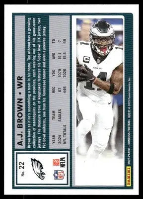 2025 Panini Donruss A.J. Brown #22 Football - Football Card Single
