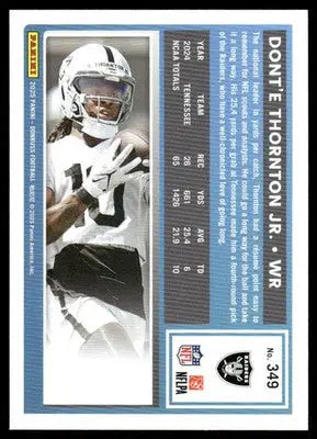 2025 Panini Donruss Dont’e Thornton Jr. #349 Football - Football Card Single