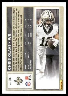 2025 Panini Donruss Football Chris Olave #94 Football - Football Card Single