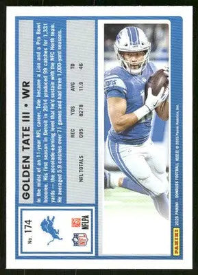 2025 Panini Donruss Golden Tate III #174 Football - Football Card Single