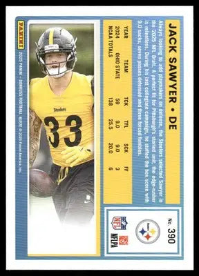 2025 Panini Donruss Jack Sawyer #390 Football - Football Card Single