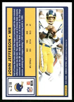 2025 Panini Donruss John Jefferson #218 Football - Football Card Single
