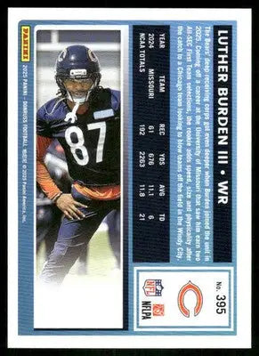 2025 Panini Donruss Luther Burden III #395 Press Proof Green Football - Football Card Single