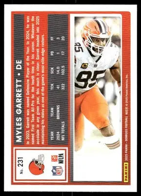 2025 Panini Donruss Myles Garrett #231 Football - Football Card Single