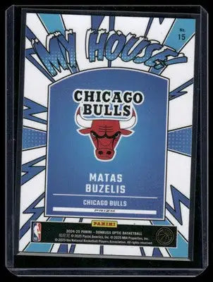 2025 Panini Donruss Optic My House! Matas Buzelis #15 RC Basketball - Basketball Card Single