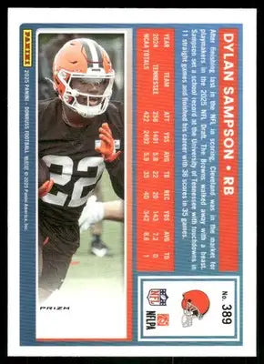 2025 Panini Donruss Optic Rated Rookie Dylan Sampson #389 Red Football - Football Card Single