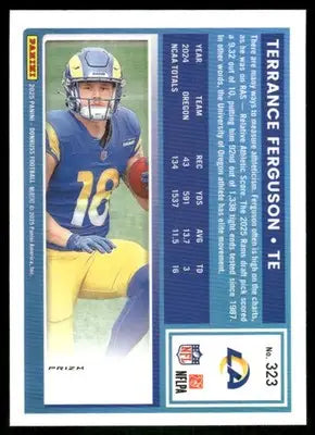 2025 Panini Donruss Optic Terrance Ferguson #323 Pink Football - Football Card Single
