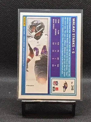 2025 Panini Donruss - Rated Rookie Malaki Starks #346 Optic Preview Red Pandora - Football Card Single