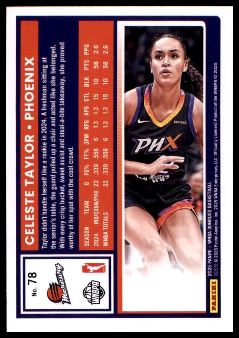 2025 Panini Donruss WNBA - Celeste Taylor #78 - Basketball Card Single