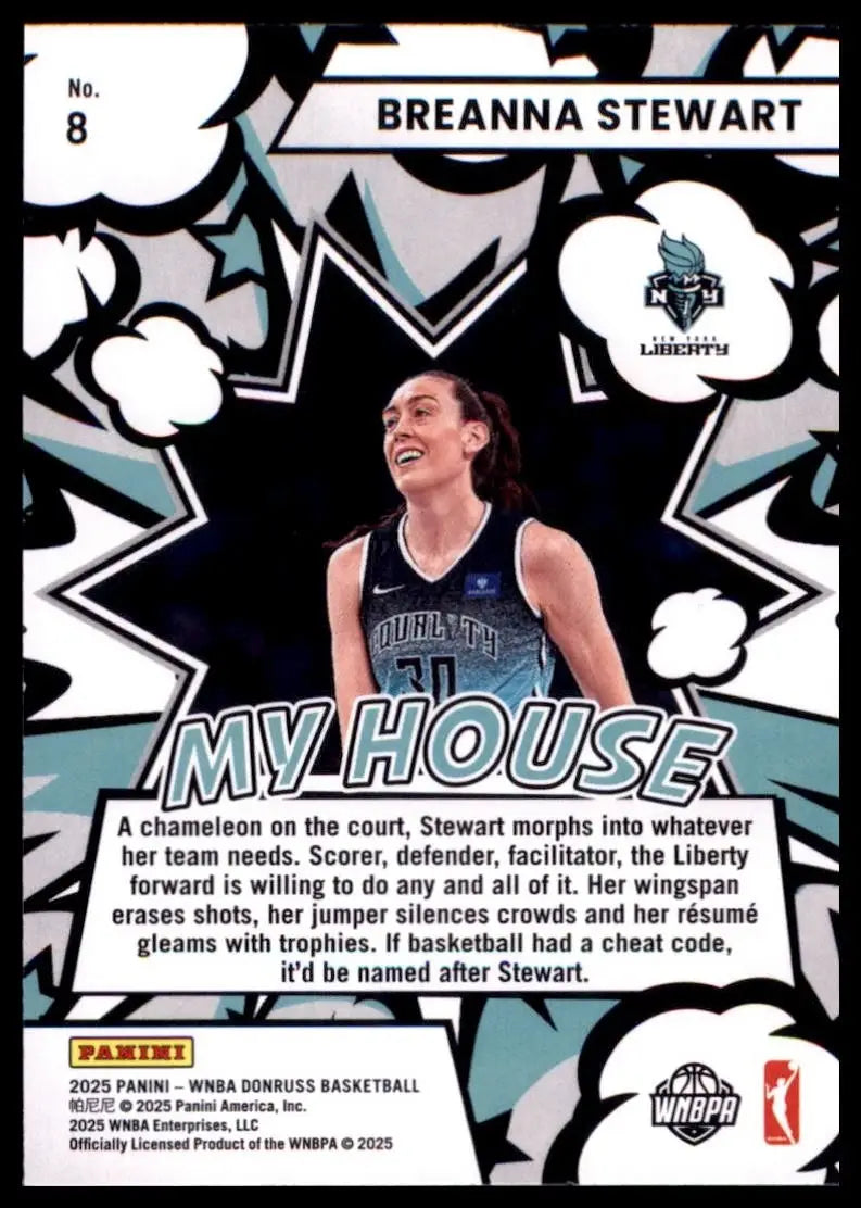 2025 Panini Donruss WNBA - My House Breanna Stewart #8 - Basketball Card Single