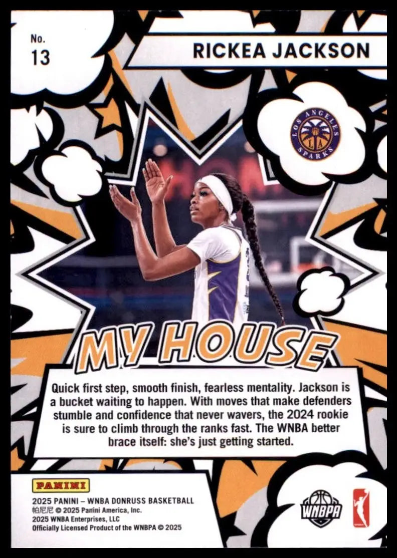 2025 Panini Donruss WNBA - My House Rickea Jackson #13 - Basketball Card Single